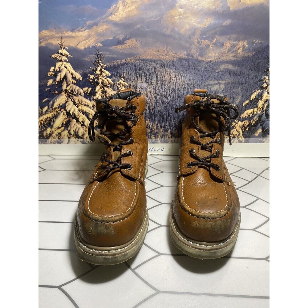 Men's Size 14 EEEROCKROOSTER 6" Soft Toe Upgraded Vibram Wedge Sole Walker Boots